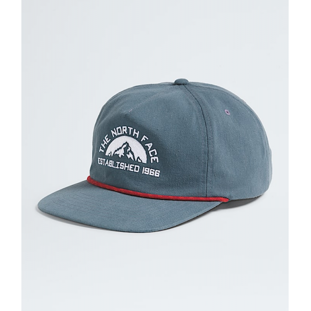 The North Face Norm 5 Panel Hat NIY Granite Grey/Est 1966 Graphic