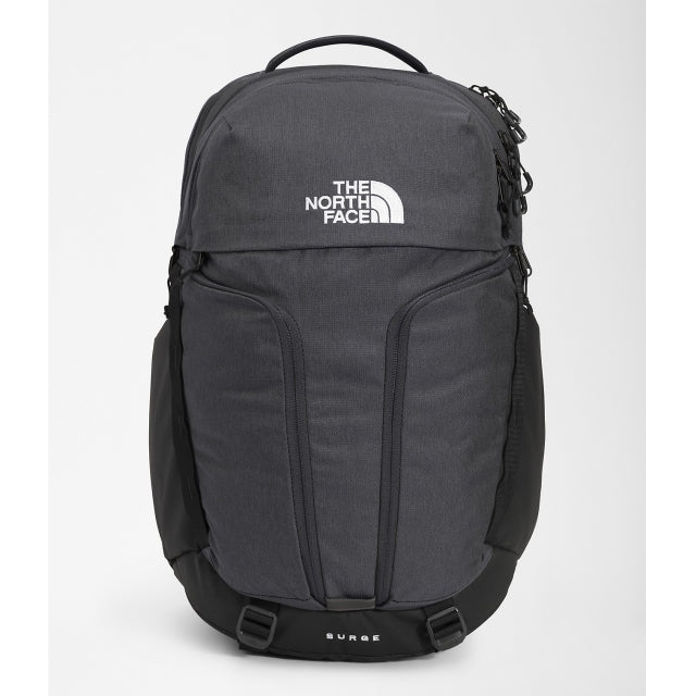 The North Face Surge Backpack, Asphalt Grey Light Heather / TNF Black