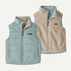 Patagonia Kids Reversible Ready Freddy Vest Virtually Blue