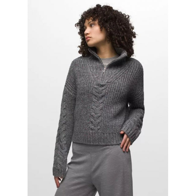 Prana Women&#39;s Laurel Creek Sweater Charcoal