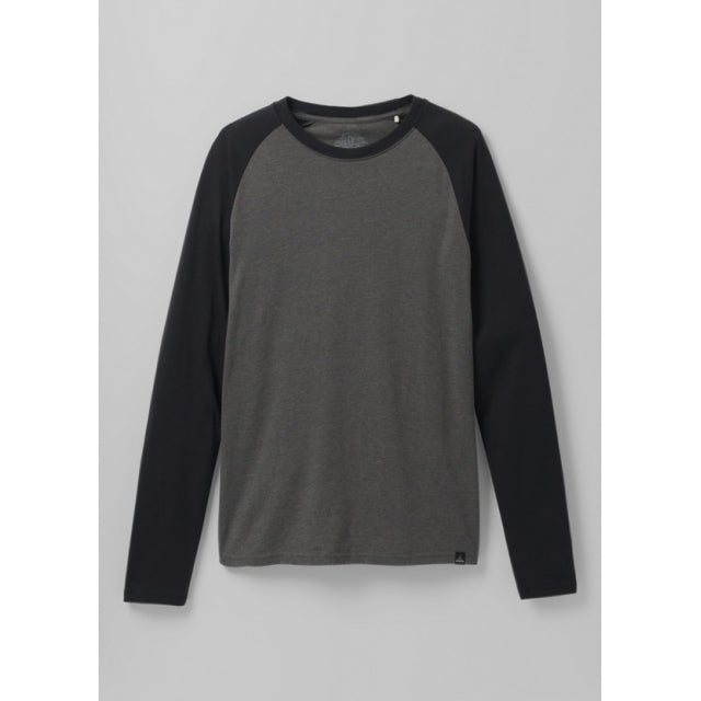 Prana Men&#39;s prAna Baseball Raglan 001 Charcoal Heather