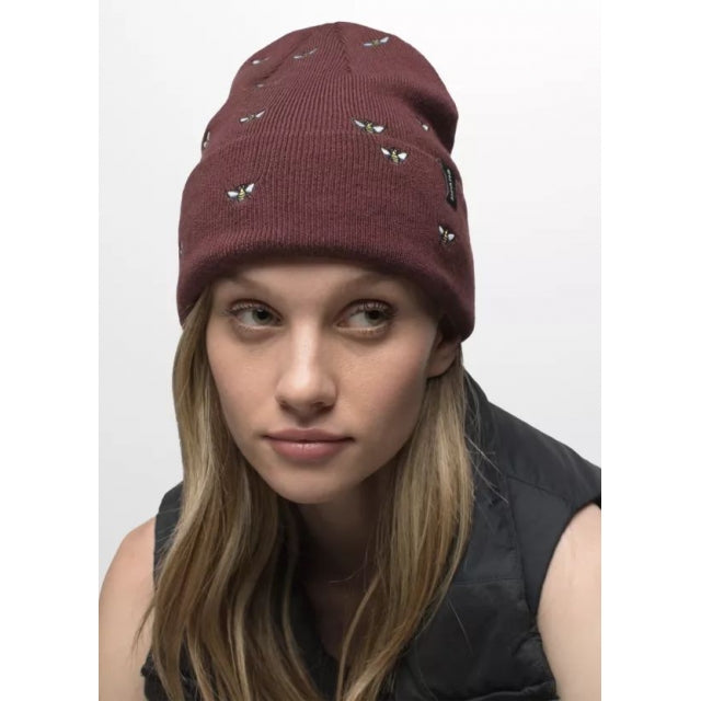 Prana Wild Now Beanie 201 Cacao Bee