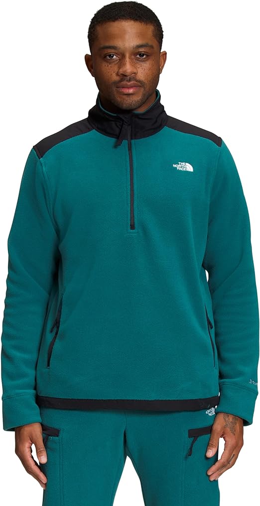 The North Face Men&#39;s Alpine Polartec 200 ¼ Zip Harbor Blue/TNF Black