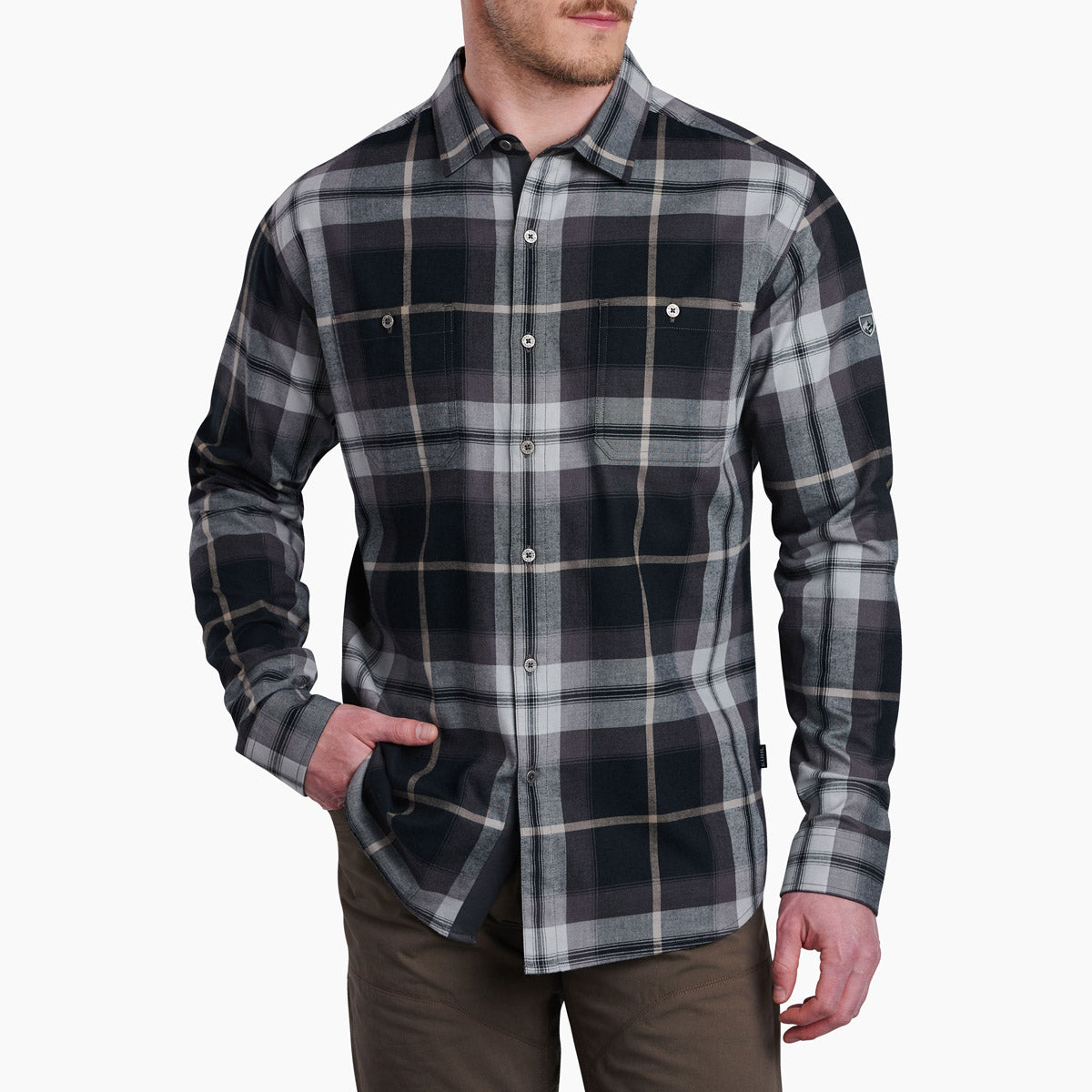 Kuhl Men's Fugitive Flannel Shirt Iron Mountain