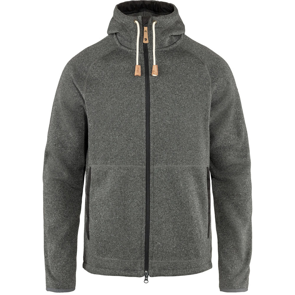 Fjallraven Men's Ovik Fleece Hoodie Dark Grey