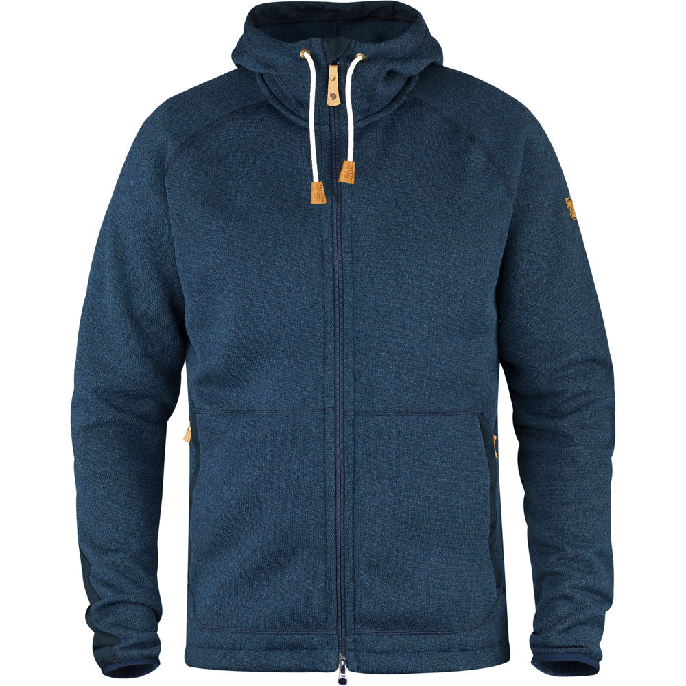 Fjallraven Men's Ovik Fleece Hoodie Navy
