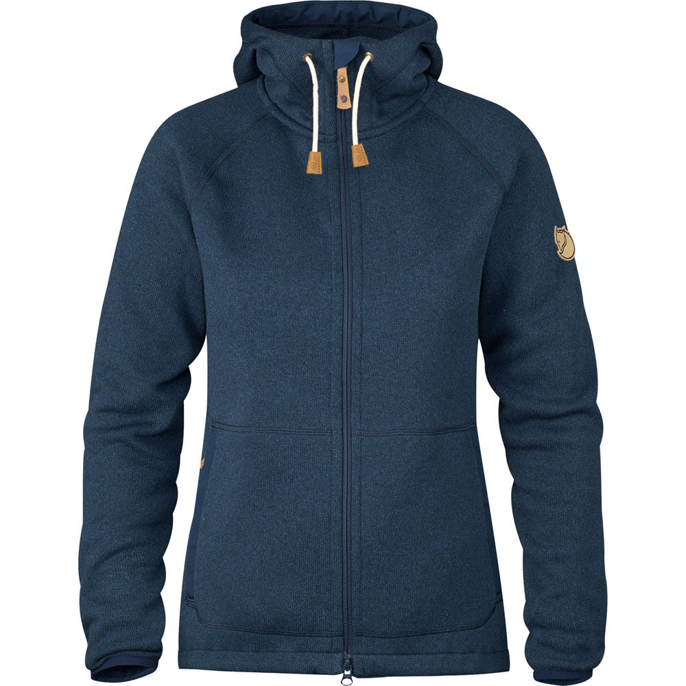 Fjallraven Women&#39;s Ovik Fleece Hoodie Navy