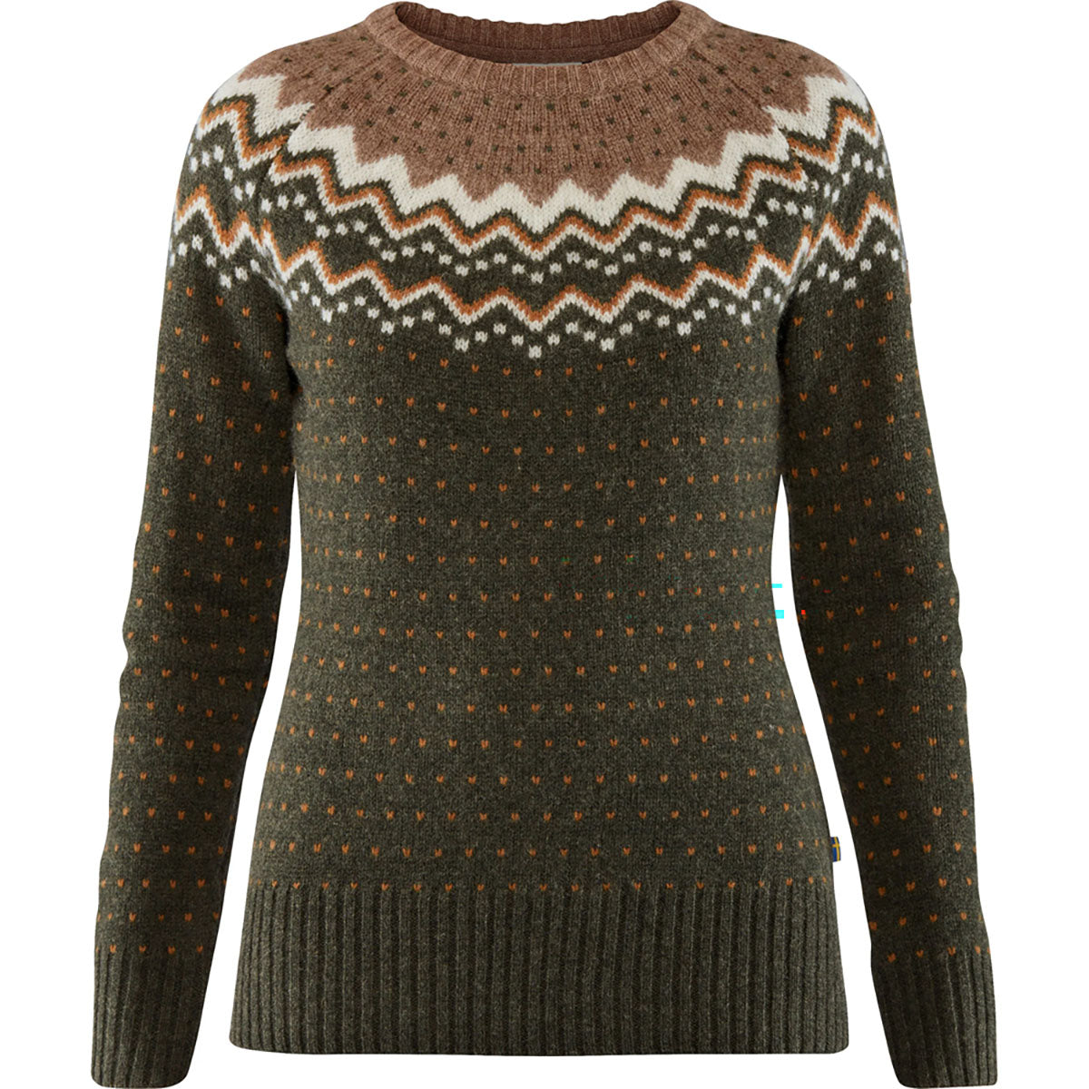 Fjallraven Womens Ovik Knit Sweater Deep Forest
