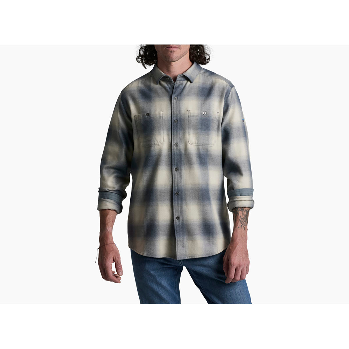 Kuhl Mens Law Flannel Long Sleeve Fog Harbor