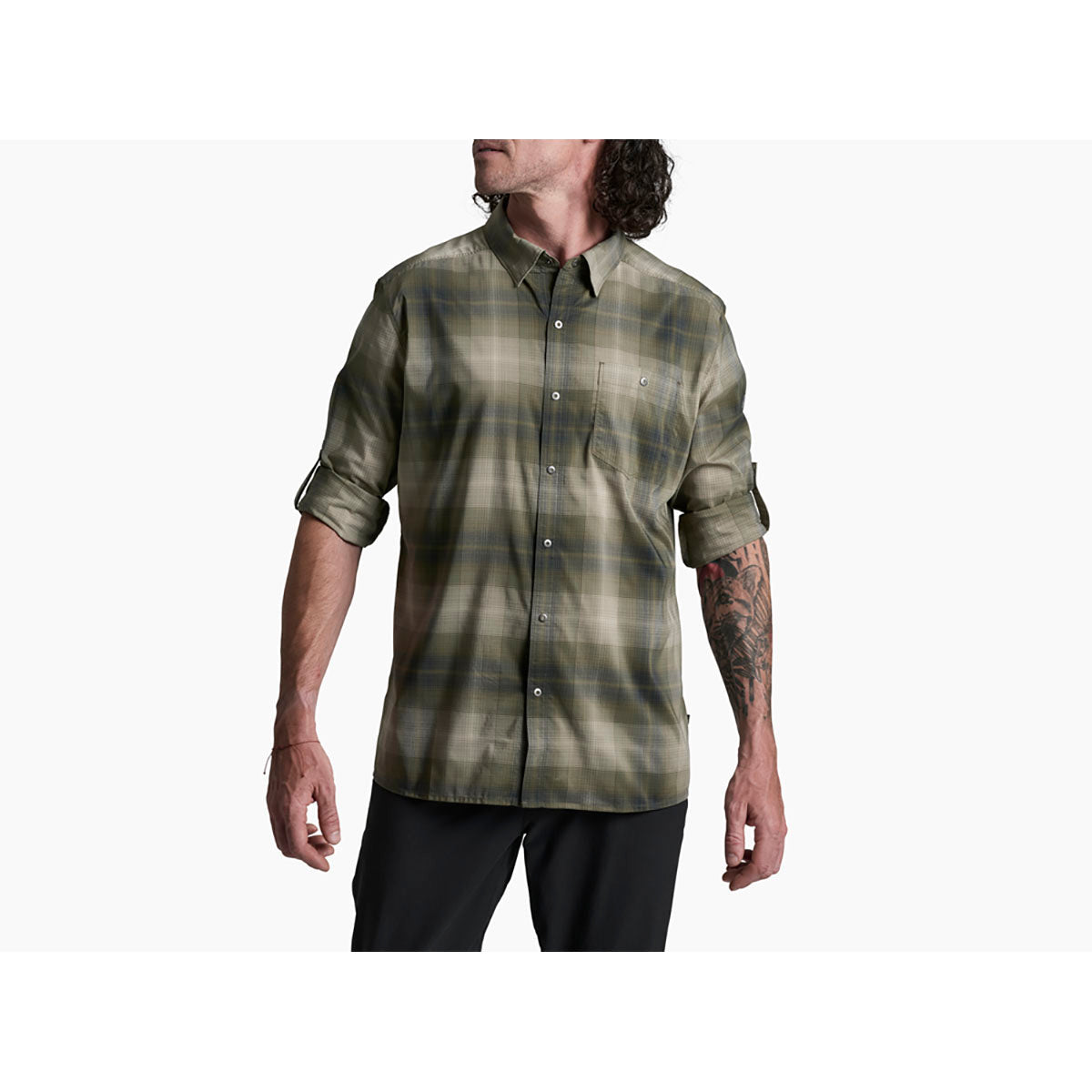 Kuhl Mens Response Long Sleeve Dark Olive