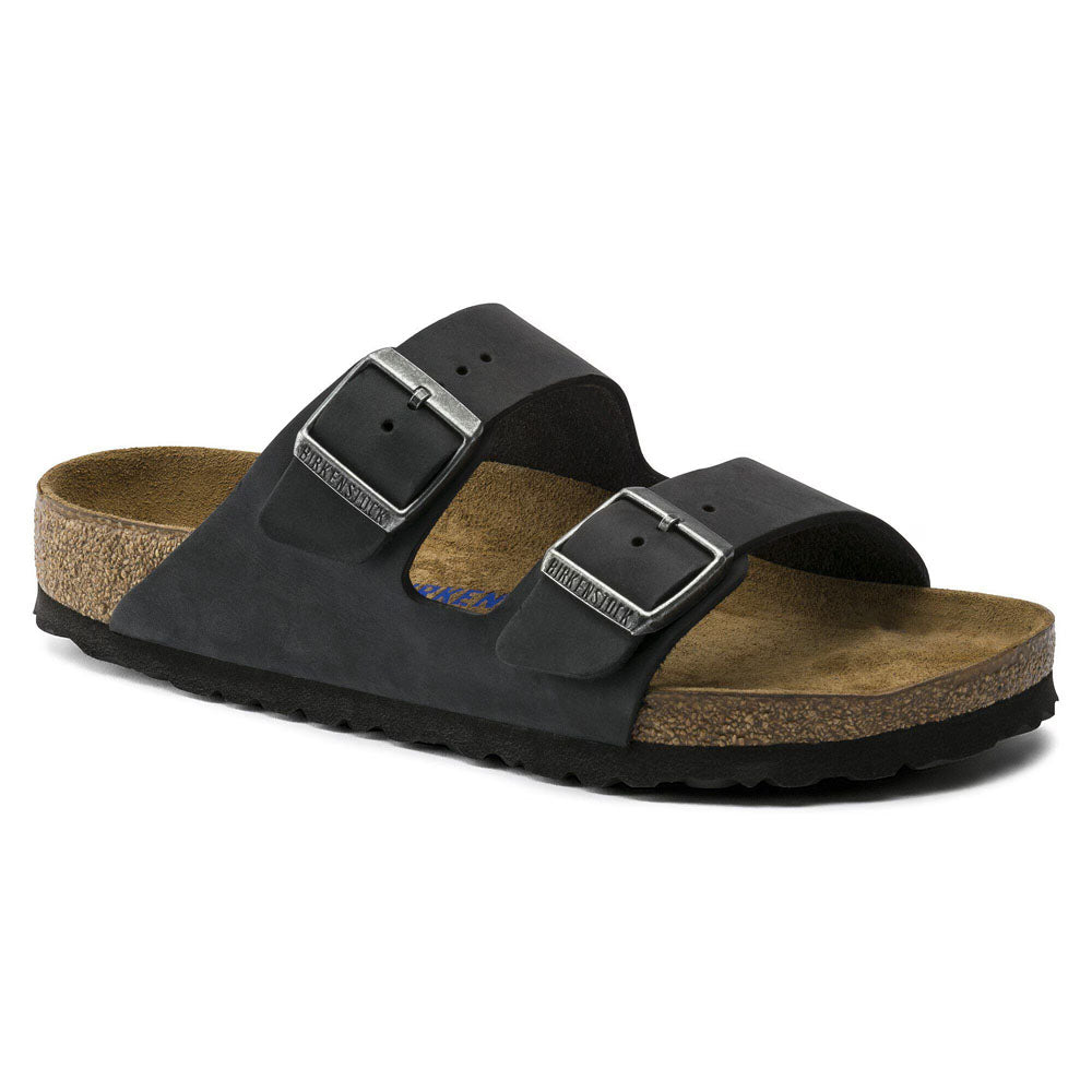 Birkenstock Arizona Birko-Flor Nubuck - Narrow Black