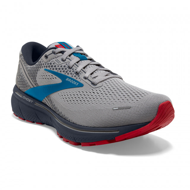 Brooks Men&#39;s Ghost 14 078 Grey/Blue/Red