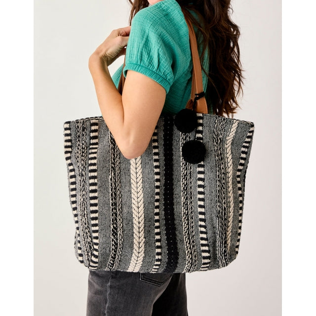 Carve Designs Treasure Tote Black Multi