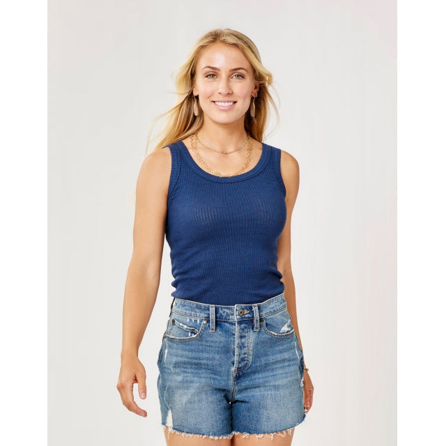 Carve Designs Womens Ever Tank Biscuit Stripe