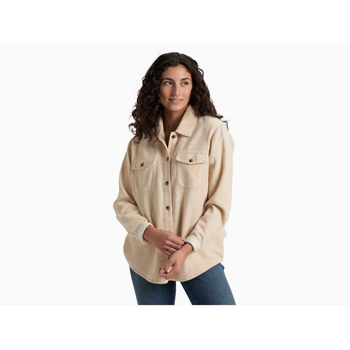 Kuhl Womens Tallula Cord Shirt Sea Salt