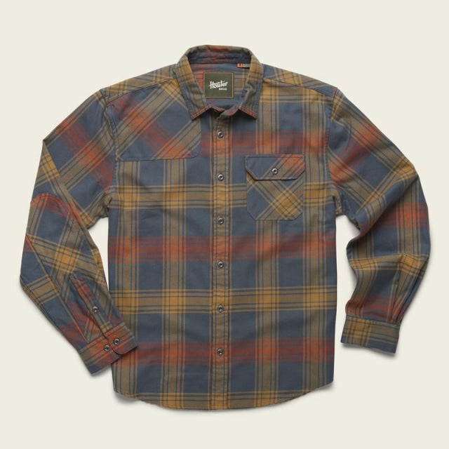 Howler Brothers Mens Harkers Flannel Shirt MES Mesa Plaid:Foliage