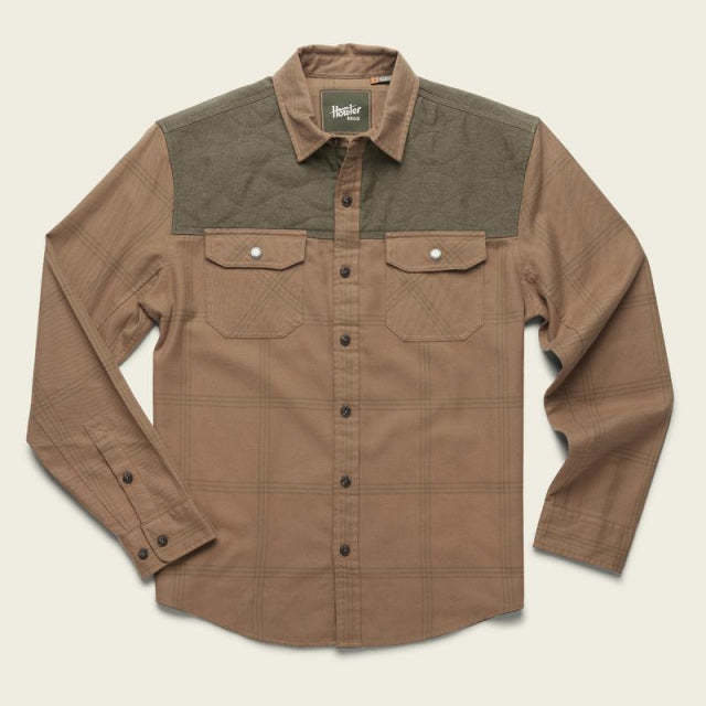 Howler Brothers Mens Quintana Quilted Flannel TAN Adobe Tan