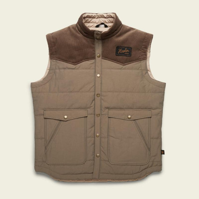 Howler Brothers Mens Rounder Vest DUS Cedar Corduroy/Teak
