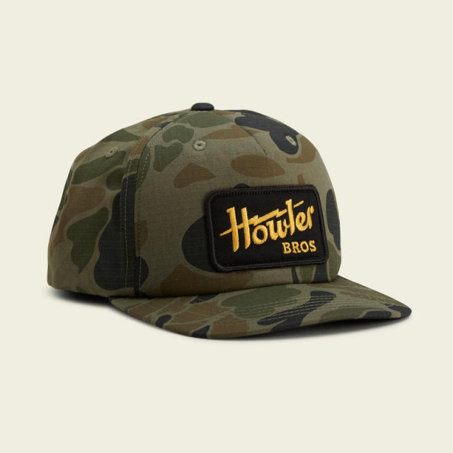 Howler Brothers Los Hermanos Badge Snapback CLO Howler Electic:Camo