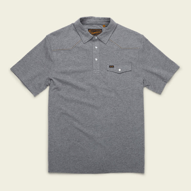 Howler Brothers Men&#39;s Ranchero Polo DEE Deep Grey Heather