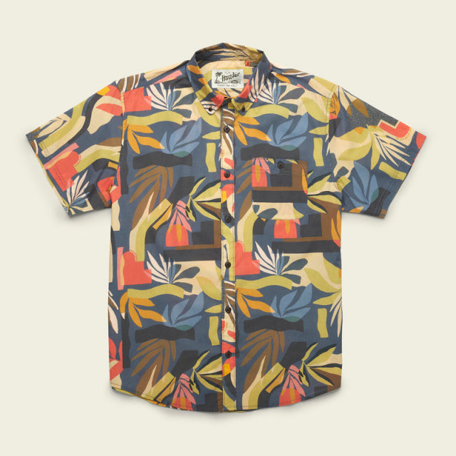 Howler Brothers Men&#39;s Mansfield Shirt PET Abstract Savannah: Petrol