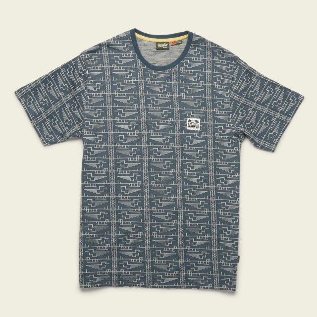 Howler Brothers Mens Jacquard T NAV Pictograph Jacquard: Navy