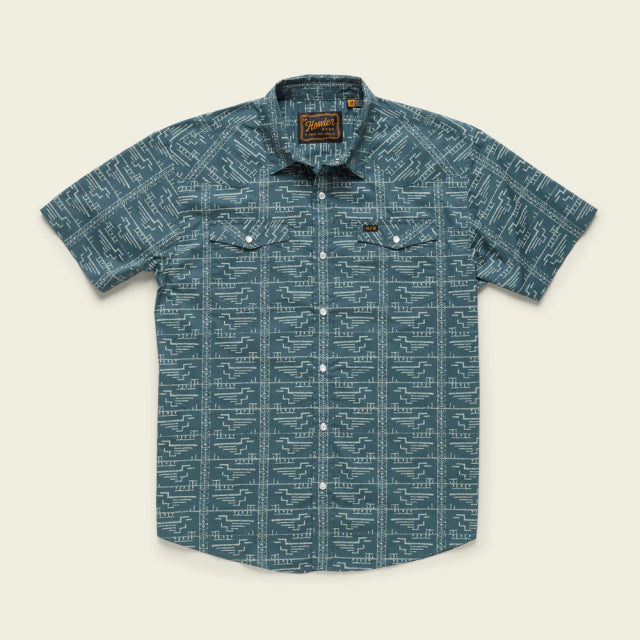 Howler Brothers Men&#39;s H Bar B Snapshirt AMP Pictograph: Amphibian