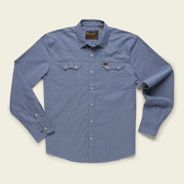 Howler Brothers M Crosscut Snapshirt CLA Classic Blue Chambray