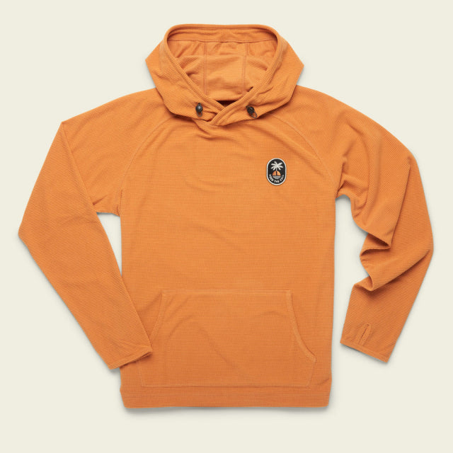 Howler Brothers Men&#39;s Palo Duro Grid Fleece Hoodie PUM Pumpkin