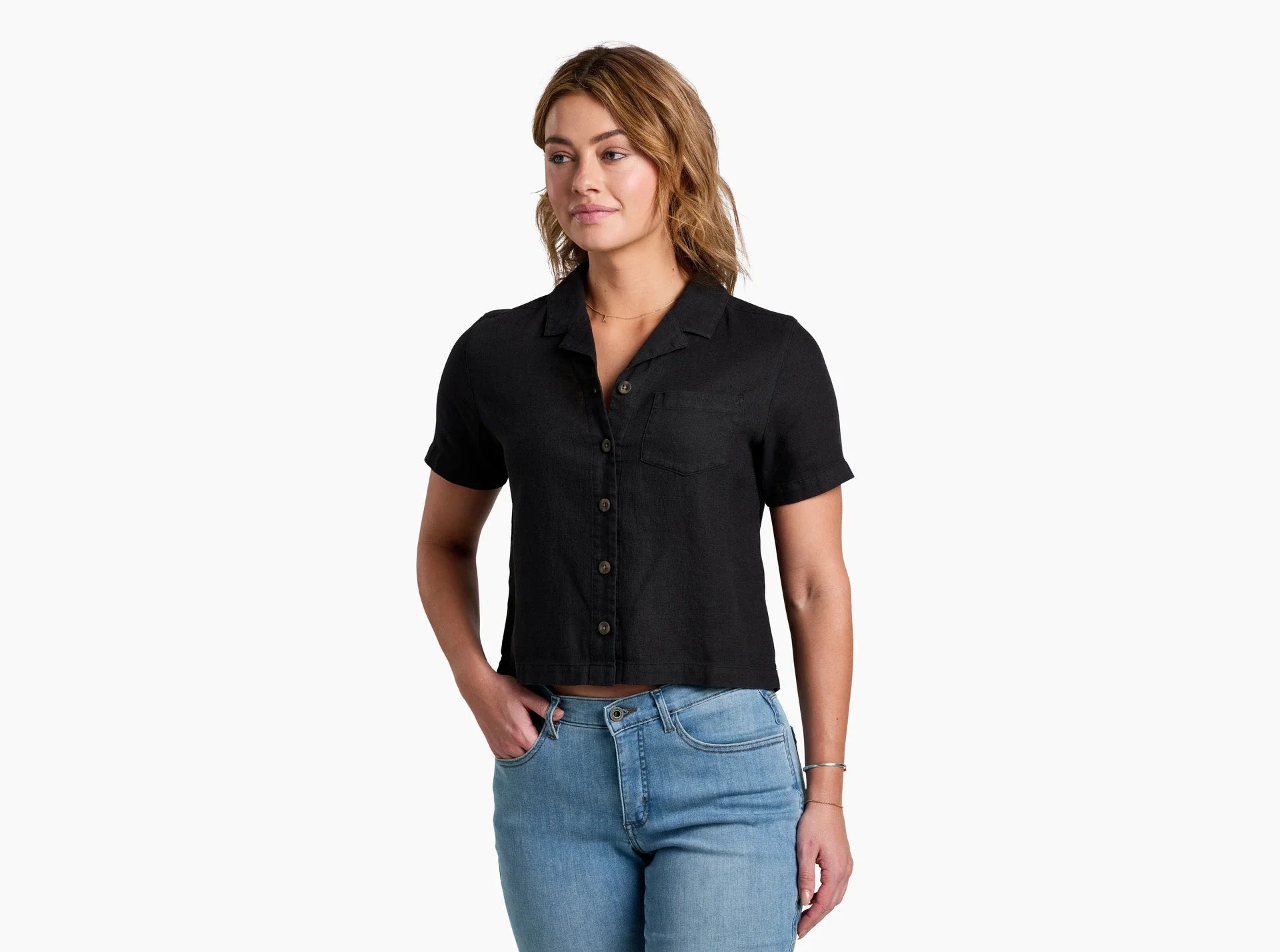 Kuhl Womens Luisa Short Sleeve BK Black