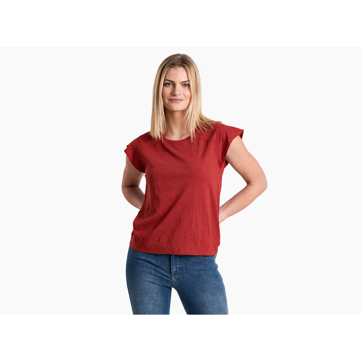 Kuhl Womens Shilo Short Sleeve carlet / S