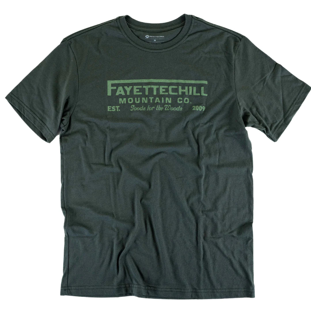 Fayettechill Men's Homestead Short Sleeve Black Ink