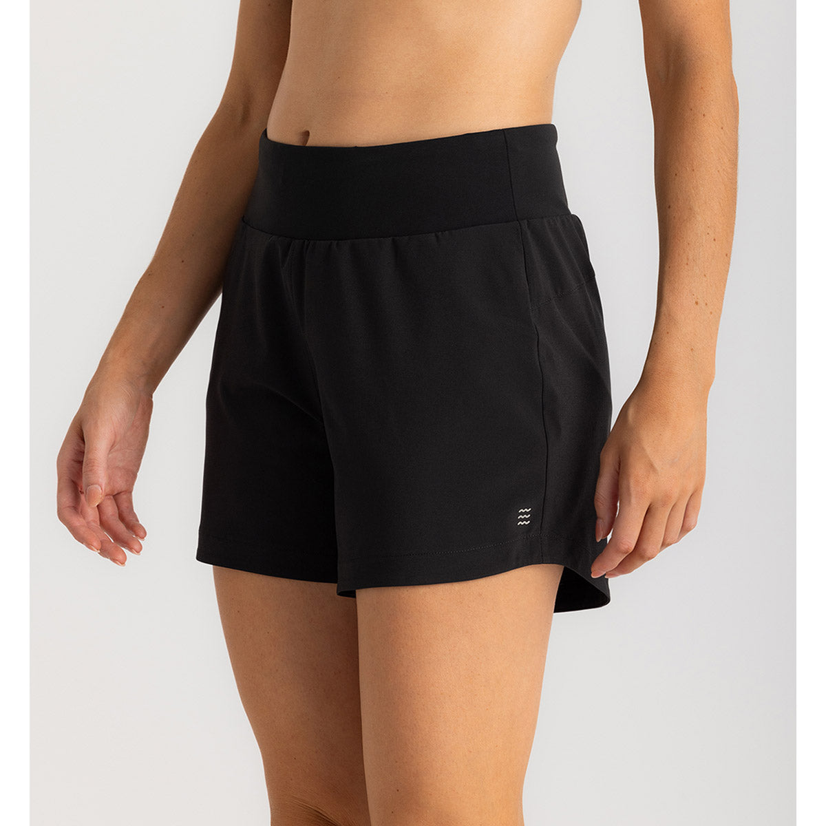 Free Fly Apparel Women's Bamboo-Lined Active Breeze Short - 5" Black