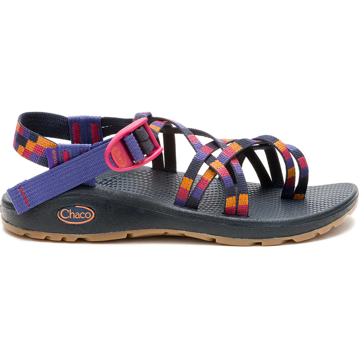 Chaco Womens ZX/2 Cloud Dual Adjustable Straps Cushioned Sandal Pixel Shadow