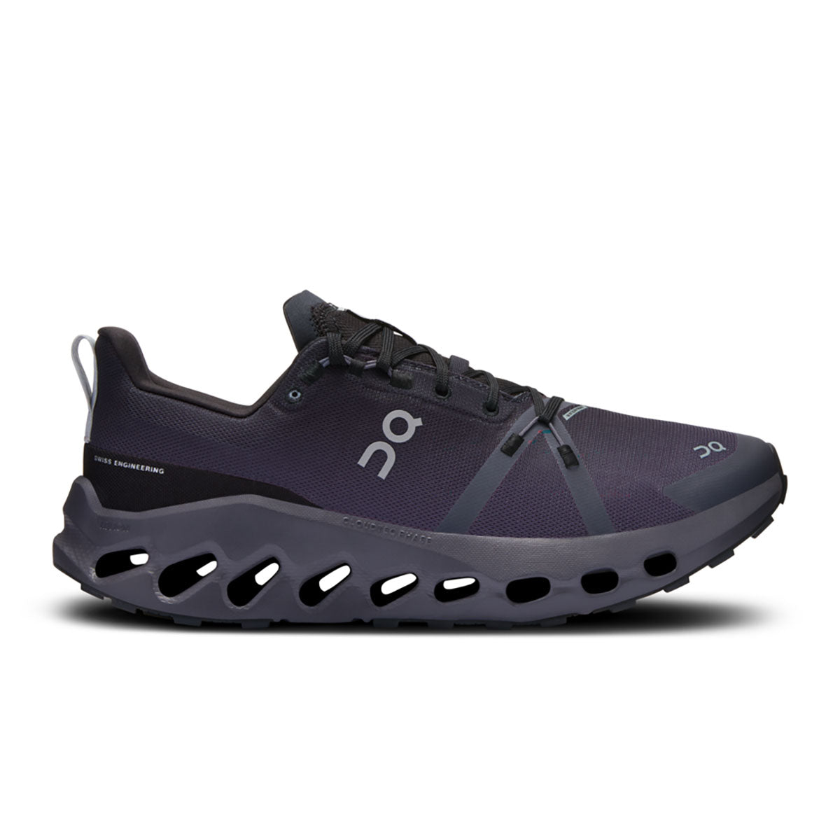 On Running Mens Cloudsurfer Trail Waterproof Black | Eclipse