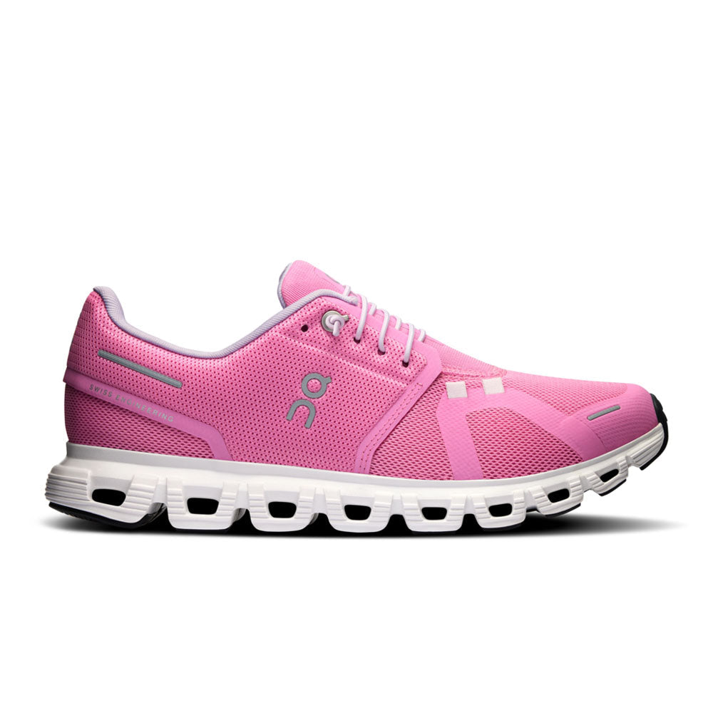 On Running Womens Cloud 6 Raspberry | White