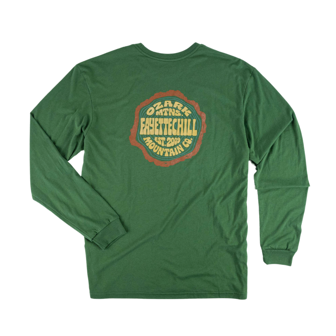 Fayettechill Cross Section - Long Sleeve Cedar Green