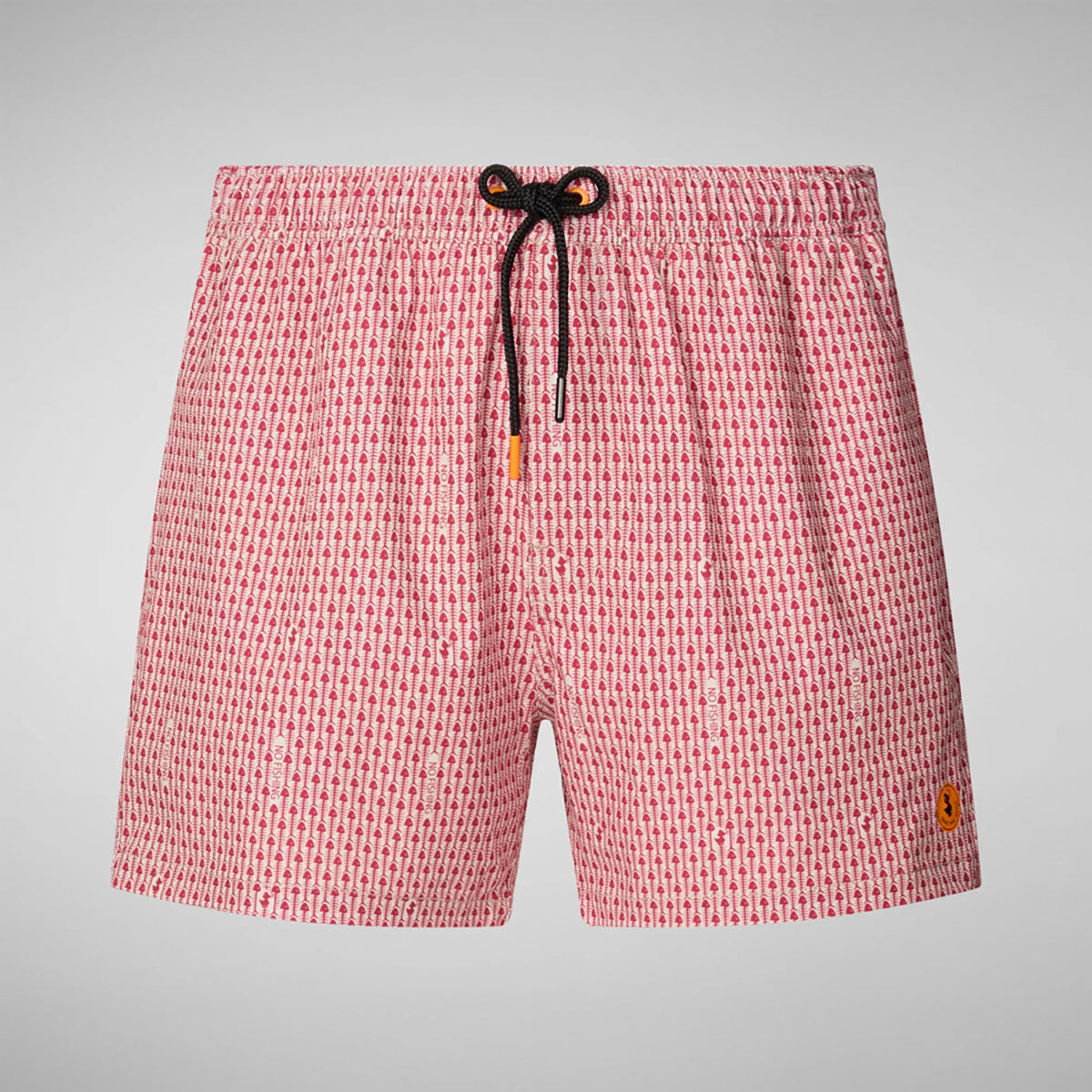 Save the Duck Mens Ademir Swimwear Fishbones On Ecru