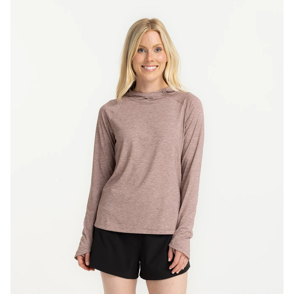 Free Fly Apparel Women's Elevate Hoodie Heather Fig