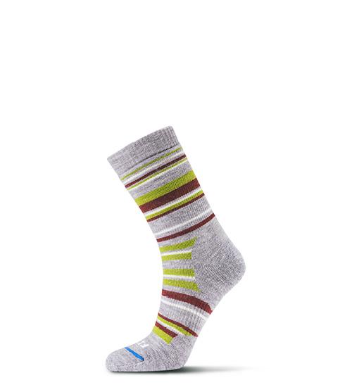 Fits Medium Hiker Striped Crew Socks 005 tormy Weather Cadmium Orange / S