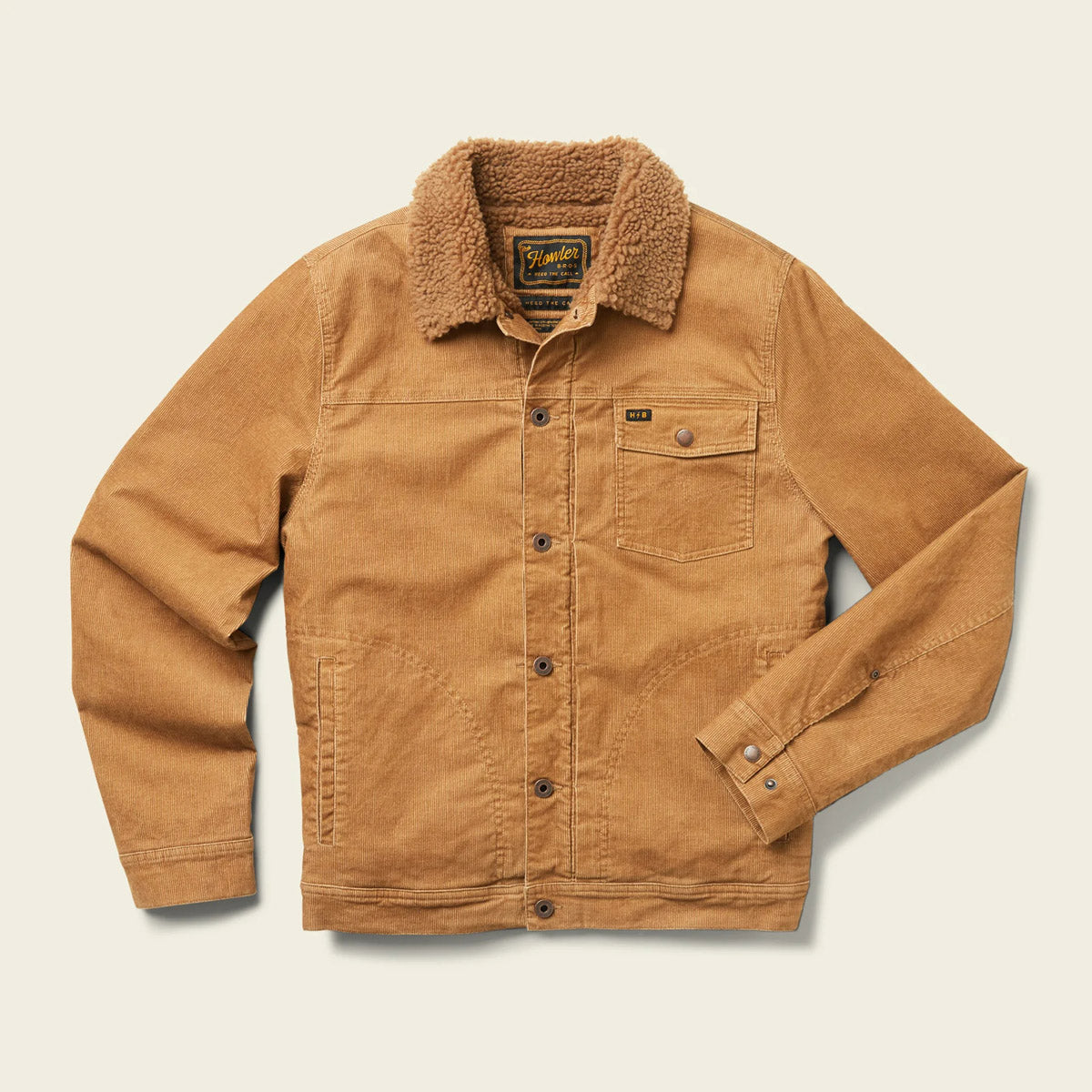 Howler Brothers Men's Fuzzy Depot Jacket Duck Brown Canvas