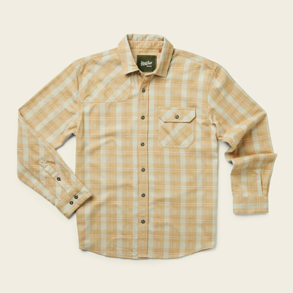 Howler Brothers Men's Harkers Flannel Shirt Barrett Plaid: Faded un / S