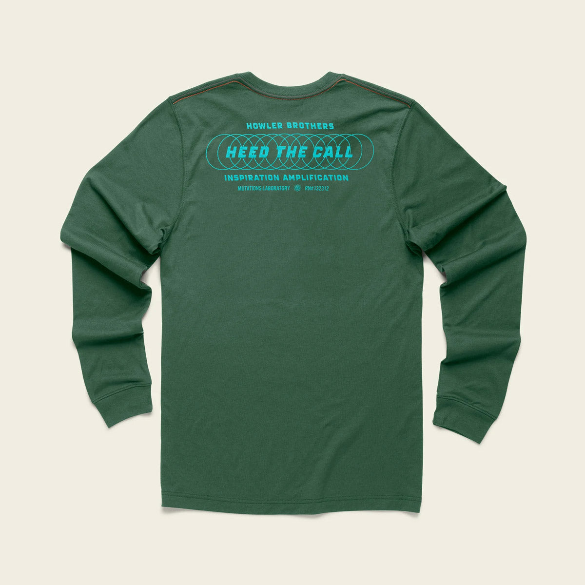 Howler Brothers Men&#39;s Select Longsleeve T-Shirt Inspiration Amplification: Forest Green