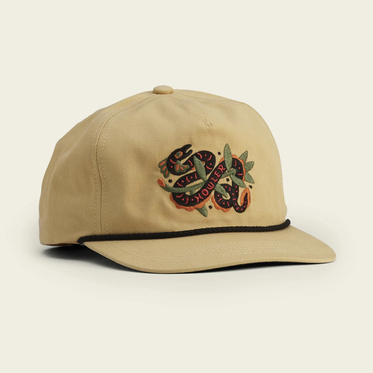Howler Brothers Unstructured Snapback Howler Eel: Gold Twill