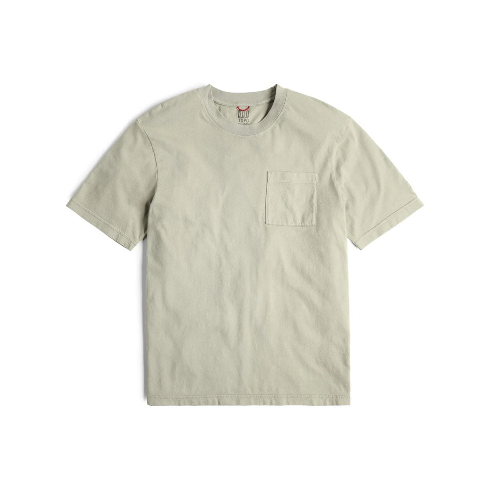 Topo Designs Mens Dirt Pocket Tee Dried age / S
