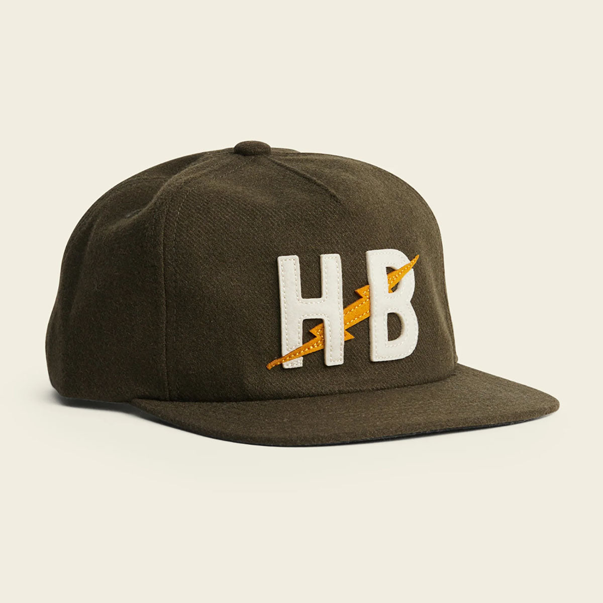 Howler Brothers Unstructured Snapback Big HB : Dark Olive