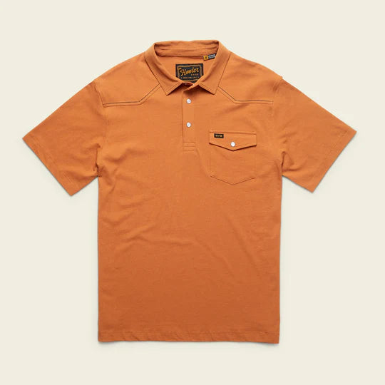 Howler Brothers Men's Ranchero Polo Adobe