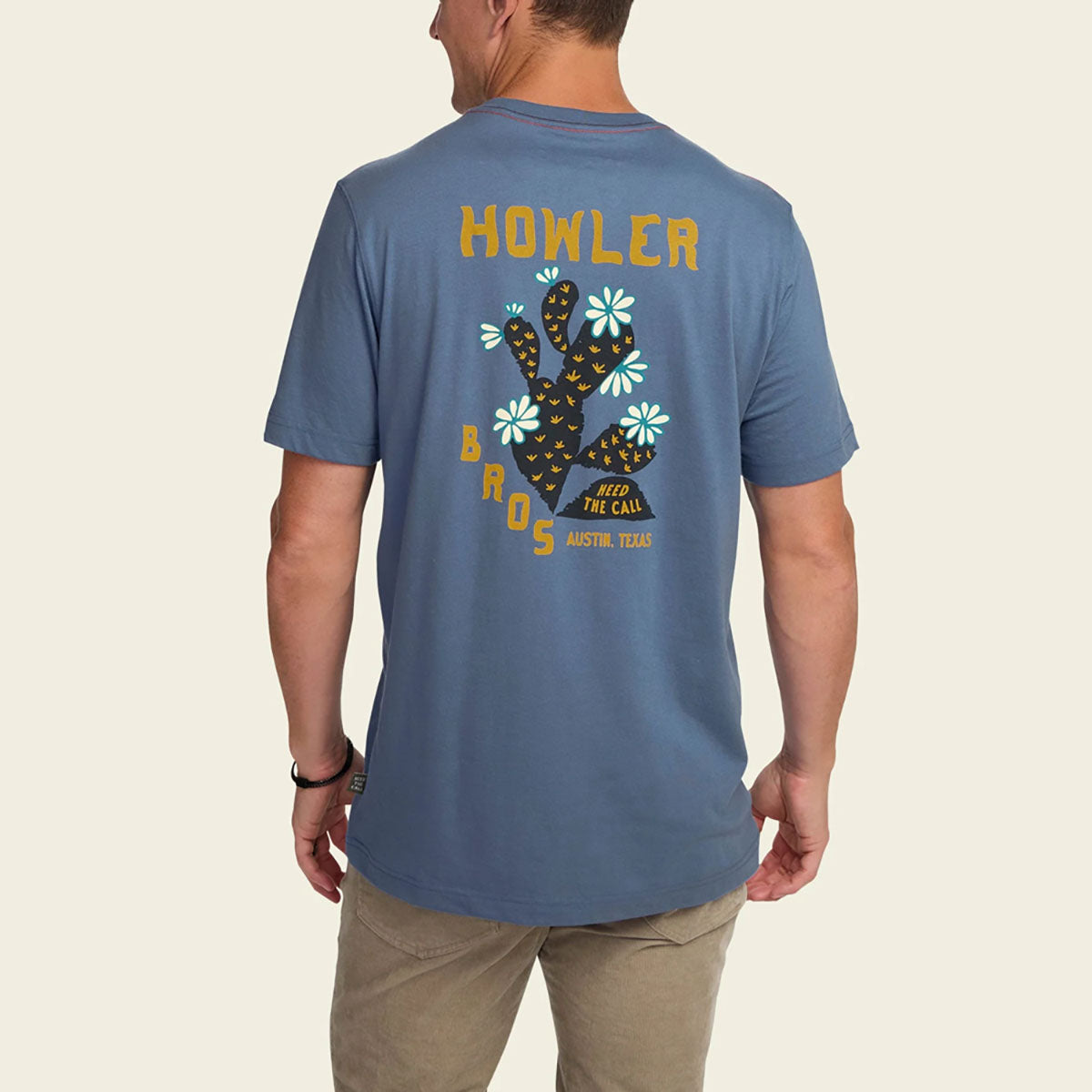 Howler Brothers Mens Select Pocket T-Shirt Prickly Pear : Blue Horizon