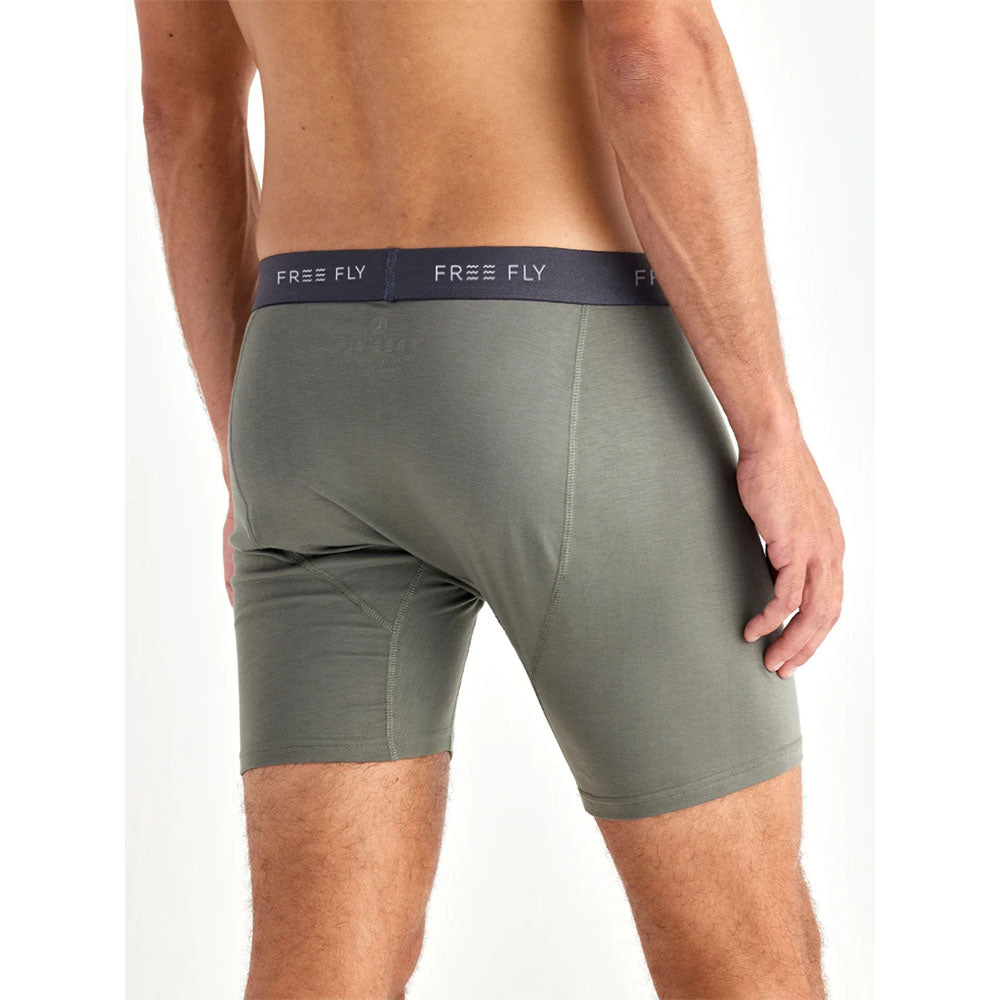 Free Fly Apparel Mens Bamboo Motion Boxer Brief Fatigue