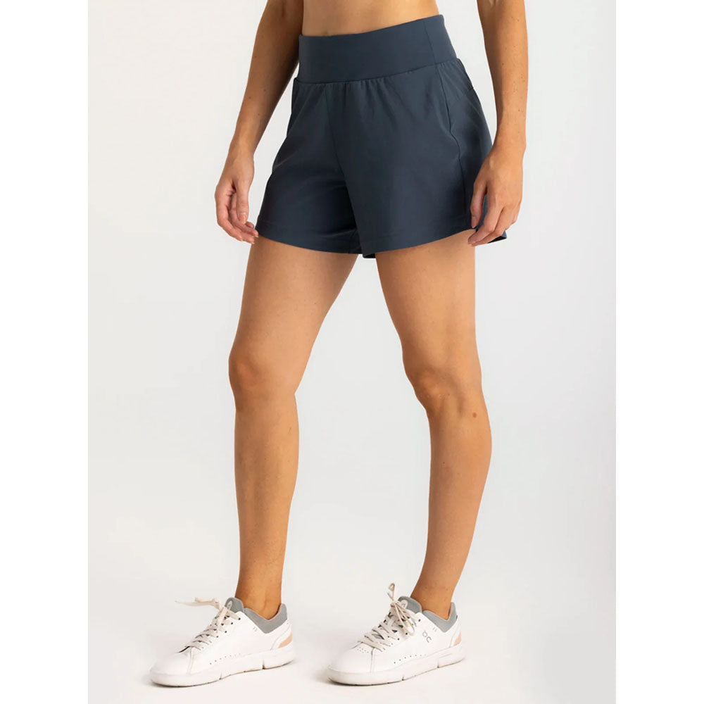 Free Fly Apparel Womens Bamboo-Lined Active Breeze Short - 5 Storm Cloud